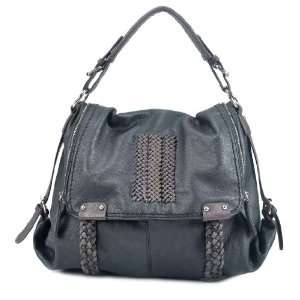 MDP00641BK Black Deyce Bianca Quality PU Women Shoulder Bag Handbag 