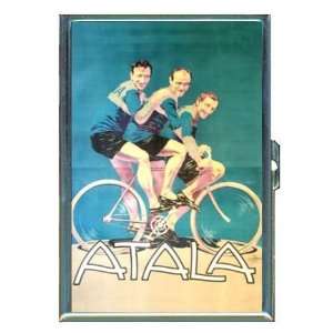   Retro Bicycle Poster ID Holder, Cigarette Case or Wallet MADE IN USA