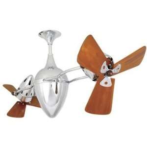   Wd Std Ar Ruthiane Ceiling Fan, Chrome Finish   Wood