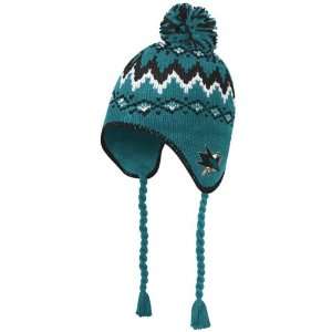  San Jose Sharks Triple Deke Tassel Knit Hat: Sports 
