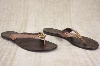 Tory Burch Thora Brown stingray brown thong Sandals Flip Flop size 7 