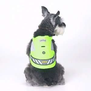  Lumi Jack Lighted Pet Vest   Large Green: Pet Supplies