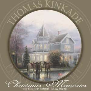  750 Piece Thomas Kinkade Round Christmas Memories Toys 