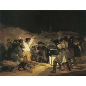  CANVAS The Third of May 1808 by Francisco de Goya 17 X 22 