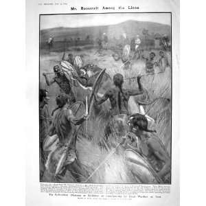  1909 ROOSEVELT LIONS HUNTING AFRICA KAISER WAR LIFEBOAT 