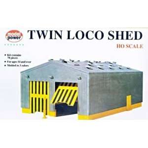  Twin Loco Shed Building Kit HO Scale Model Power: Toys 