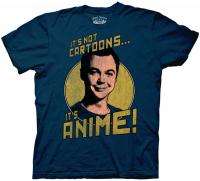 Big Bang Theory Its Not Cartoons Its Anime T Shirt  