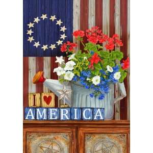  I Love America    Decorative Patriotic Americana Flag 