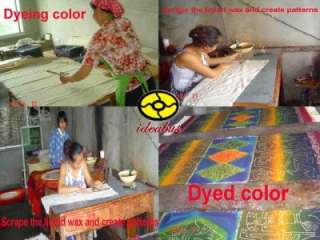   Handmade Wax Printing Batik Tapestry  BELIEF & PEACE GZA1015c44  
