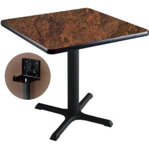  Square Flip Top Legacy Table with Vinyl Edges: Home 