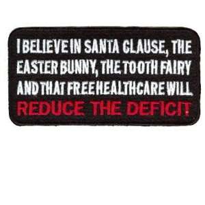  I Believe in Santa Clause Embroidered Biker Vest Patch 