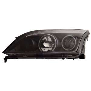   ZX4 05 07 PROJECTOR HEADLIGHTS 4DR HALO BLACK CLEAR(CCFL): Automotive