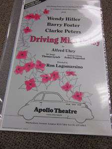 Driving Miss Daisy Original London Theatre Poster  