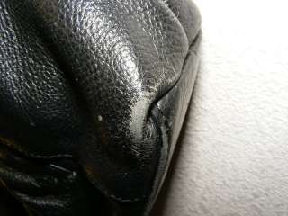 Sweet Stone Mountain Purse Black Leather Handbag Brasstone Hardwear 