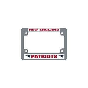  New England Patriots Chrome Motorcycle License Plate Frame 