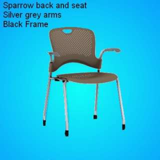 Herman Miller Caper Stacking Gliding Chair Sparrow  