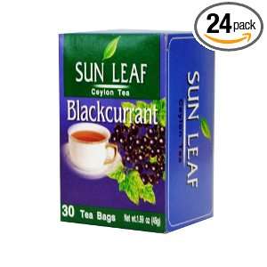 Sun Leaf Black Currant Tea, 30 Count Tea: Grocery & Gourmet Food