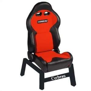  VX2000 Black Vinyl w/ Red Cloth Game Chair: Furniture 