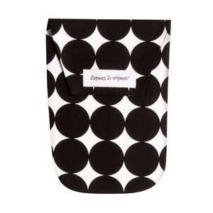  Diapees and Wipees Accessory Bag   Black Disco Dot Baby