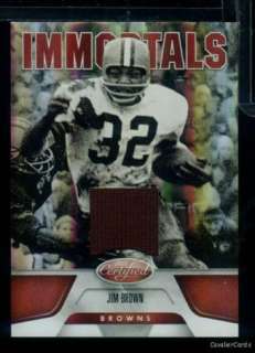 Z5) 2011 Certified JIM BROWN Jersey Immortals 10/75 BROWNS  