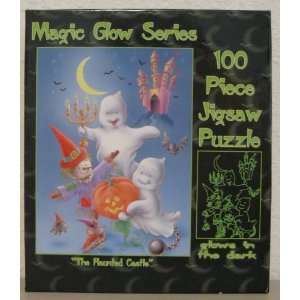   Glow In The Dark The Haunted Castle Puzzle 100 Pieces Toys & Games