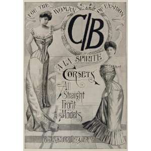   Vintage Ad C/B La Spirite Corset Victorian Women   Original Print Ad