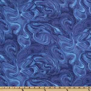  44 Wide My Universe Color Splash Blue Fabric By The Yard 