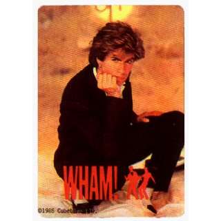 Wham!   George Michael with Hand on Chin   RETRO AUTHENTIC 80s Sticker 