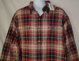 Mens Timberland NWT Plaid Flannel Shirt XXL XL Small 676108300719 