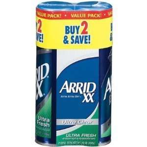 Arrid XX Ultra Clear Aerosol Spray Antiperspirant & Deodorant Ultra 