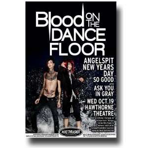  Blood on the Dance Floor Poster   Concert Flyer 