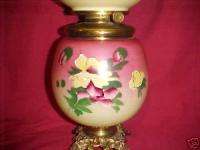 Victorian GWTW Oil Lamp Sgnd P.G. Co Phoenix Glass  