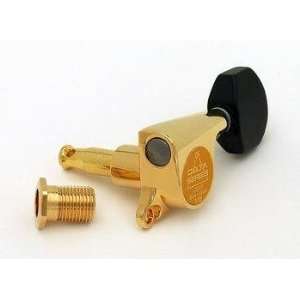  Gotoh 510 Mini Tuning Keys 3x3 Gold w/Black Musical Instruments