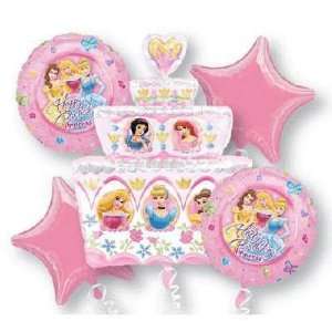  Birthday Balloons   Princess Birthday Cake Bouquet Toys & Games