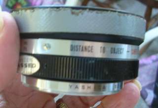 Yashica 55mm 14 Wide Angle Lens  