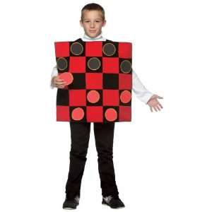 Lets Party By Rasta Imposta Checker Board Child Costume / Black/Red 