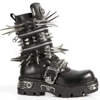 NEW ROCK MANIC REACTOR BOOTS W/SPIKES   GOTHIC/PUNK/METAL   UNISEX 