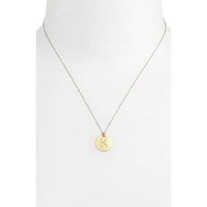 Roberto Coin Gold Disc Initial Pendant Necklace