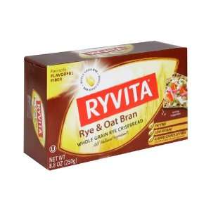 Ryvita Rye & Oat High Fiber Bran Cracker/Crispbread, 8.8 Ounce (Pack 