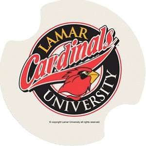  Set of Two Lamar University Carster Car Drink Coasters 
