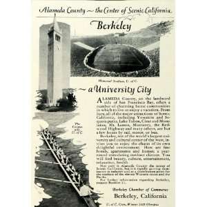   Chamber Commerce Alameda County   Original Print Ad