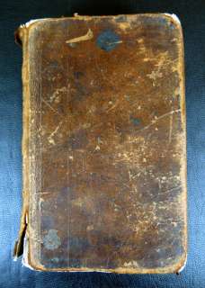 1850 HOLY BIBLE LUTHER GERMAN OLD NEW TESTAMENT BOOK LEATHER DR.MARTIN 