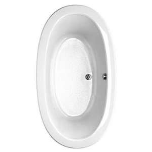  Tetsu Oval Soaker Acrylic Tub Finish White