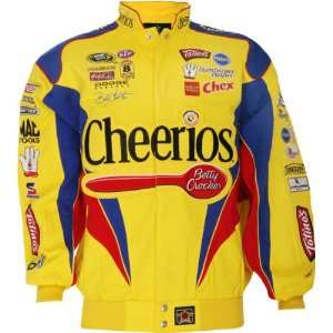  Bobby Labonte #43 Blue/Yellow Cotton Twill Jacket: Sports 