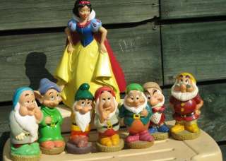 Vintage EURO Snow White Money Bank & 7 Squeaking Dwarfs  