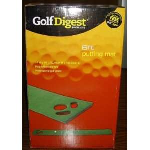 Golf Digest 6 Foot Putting Mat:  Sports & Outdoors