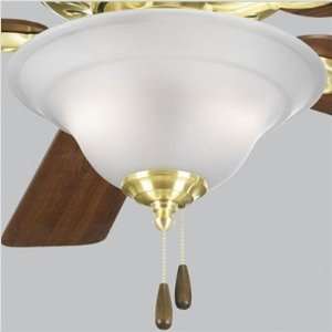 Fan Kit with Etched Glass Bowl Finish: Satin Brass: Home 