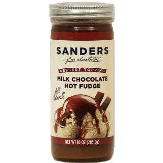 Sanders Milk Chocolate Hot Fudge Dessert Topping 10 oz. glass jar by 