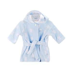   Baby Blue Hooded Teddy Bear Bath Robe Infant Boy One Size: Baby