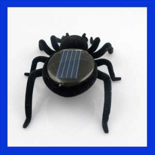 Up for sale is a solar powered spider. The Spider, when exposed to 